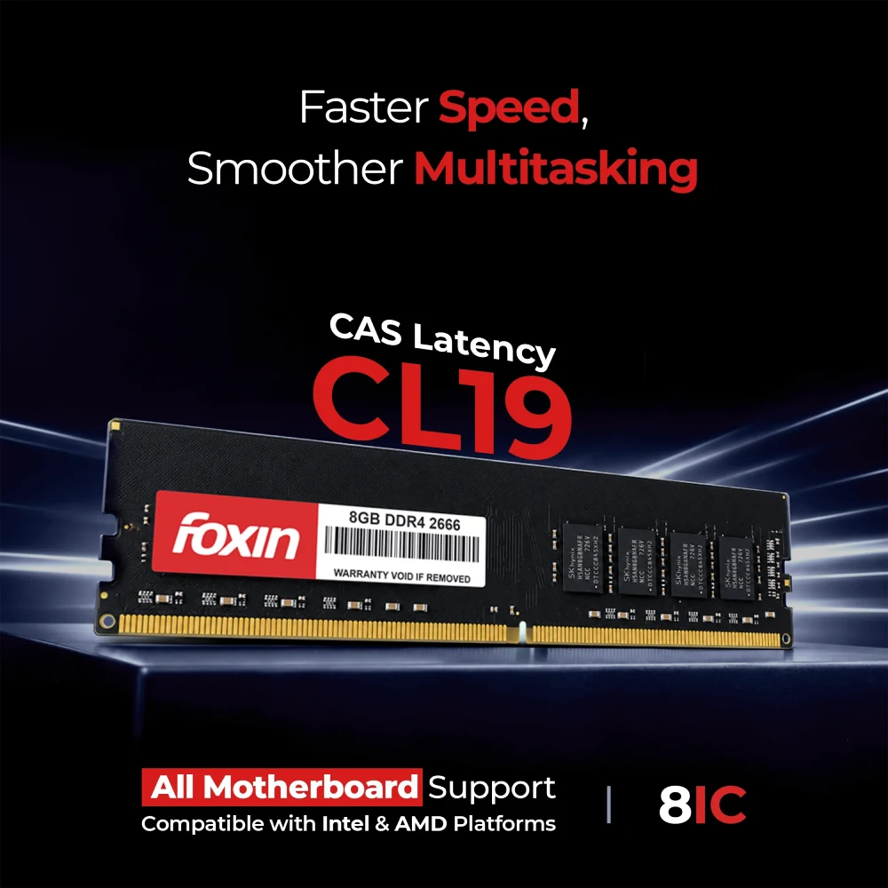 Foxin Desktop Ram 8GB DDR4 2666 MHz view 5
